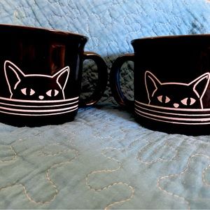 Cute Black Cat Mugs